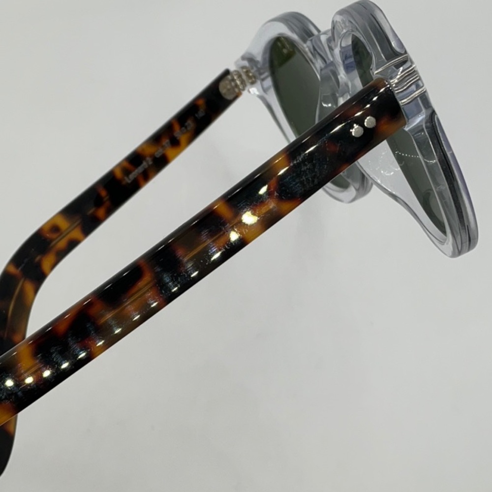 Illesteva Leonard 2- Clear/Havana w/Aqua Green Mirror - Picture 14 of 16